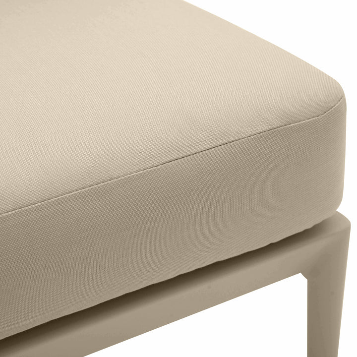 TOV Furniture Kapri Taupe Modular Outdoor Armless Chair OUTDOOR CHAISE LOUNGES