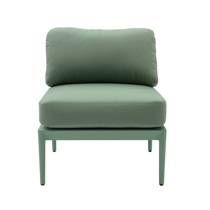 American Home Furniture | TOV Furniture - Kapri Moss Green Modular Outdoor Armless Chair