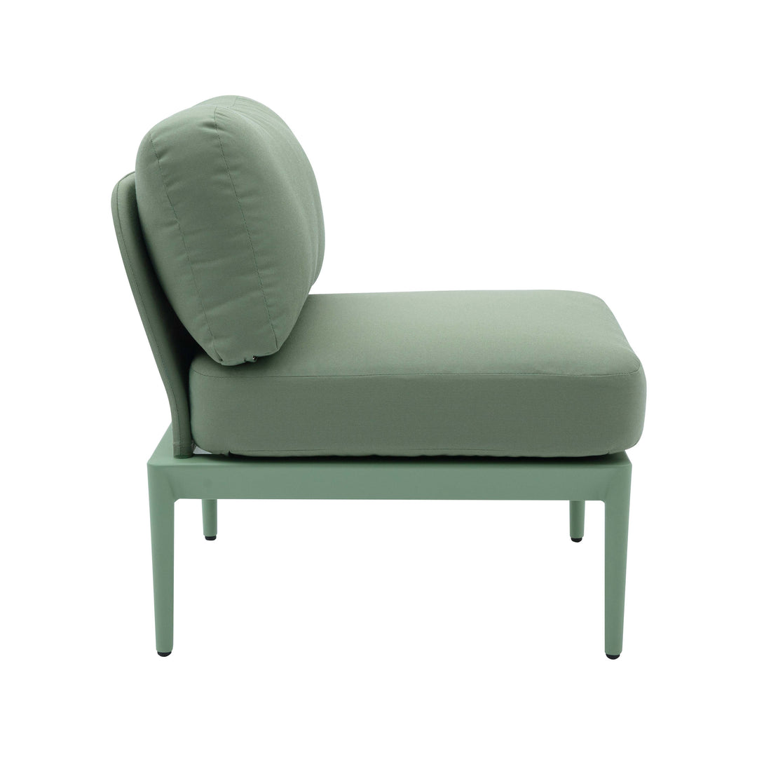 American Home Furniture | TOV Furniture - Kapri Moss Green Modular Outdoor Armless Chair