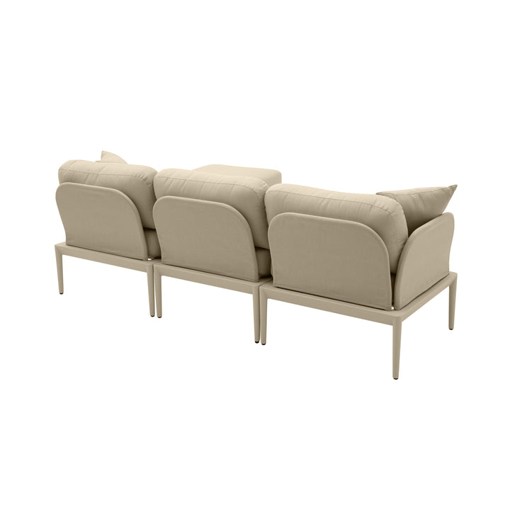 American Home Furniture | TOV Furniture - Kapri Taupe Modular Outdoor Sectional