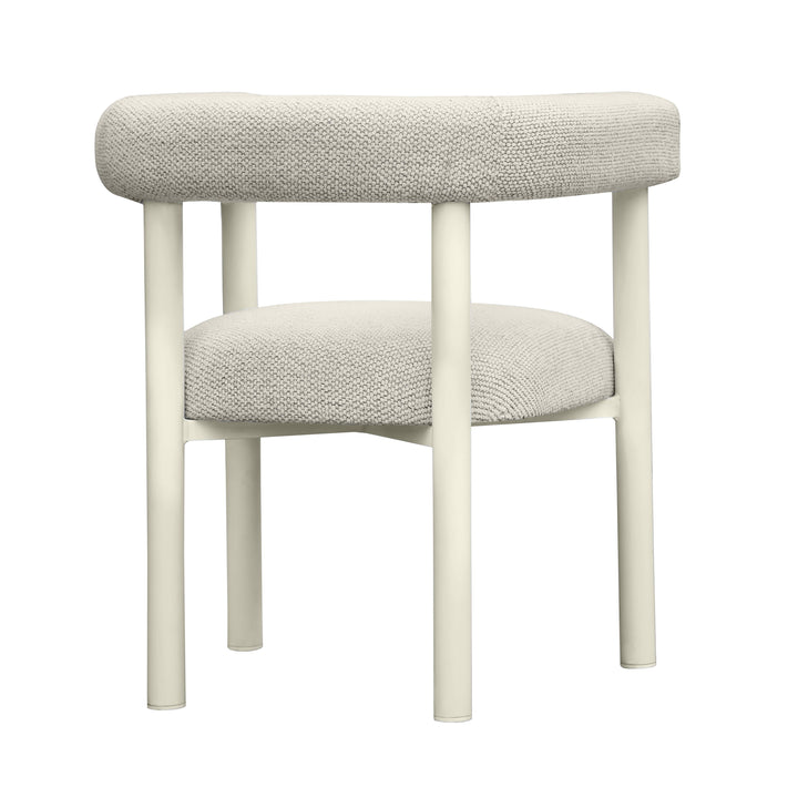 TOV Furniture Jackie Cream Outdoor Textured Dining Chair - Set of 2 OUTDOOR DINING CHAIRS