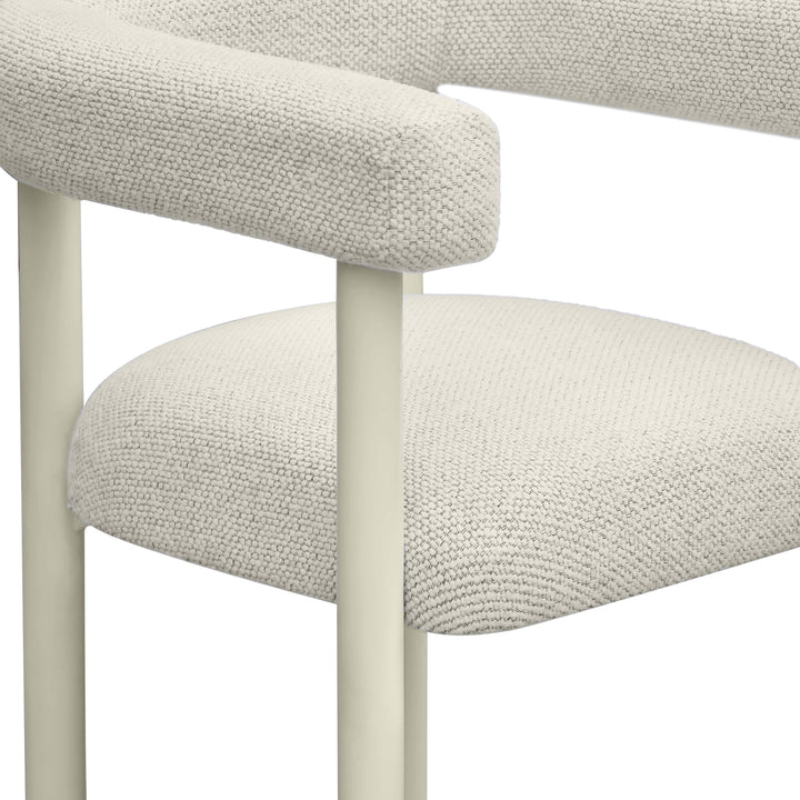 TOV Furniture Jackie Cream Outdoor Textured Dining Chair - Set of 2 OUTDOOR DINING CHAIRS