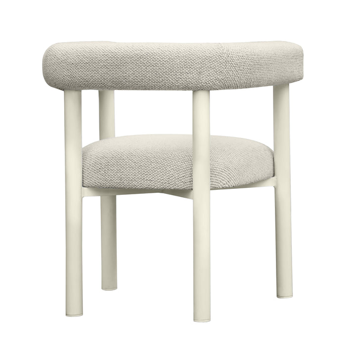 American Home Furniture | TOV Furniture - Jackie Cream Outdoor Textured Dining Chair