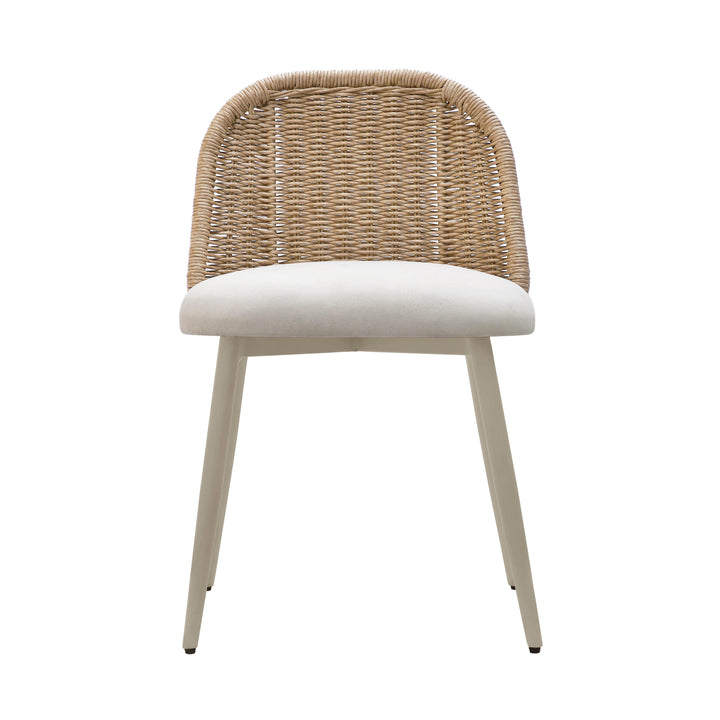TOV Furniture Alexa Cream Outdoor Dining Chair - Set of 2 OUTDOOR DINING CHAIRS
