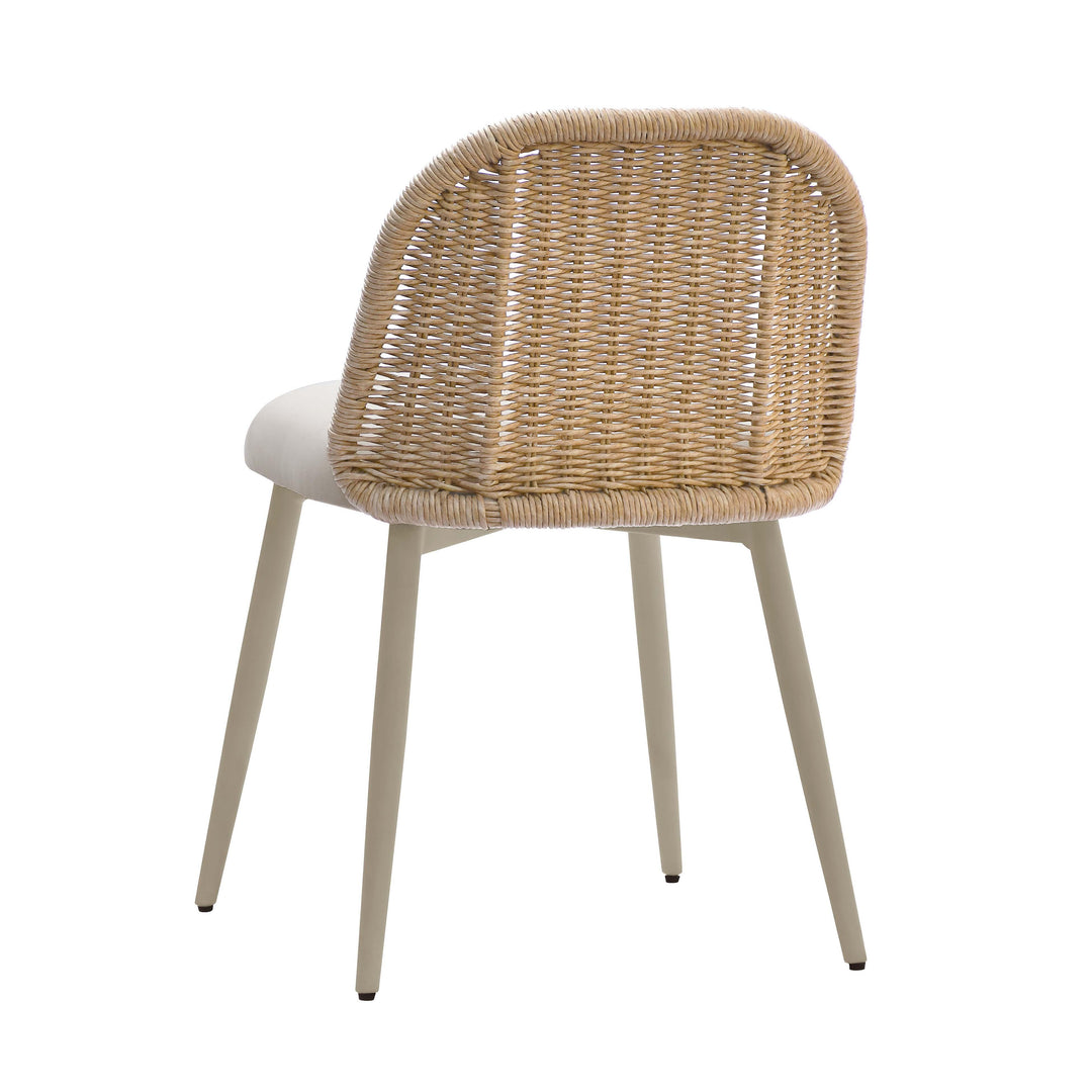 TOV Furniture Alexa Cream Outdoor Dining Chair - Set of 2 OUTDOOR DINING CHAIRS
