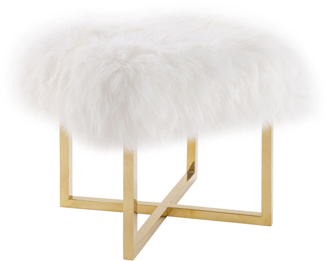 American Home Furniture | TOV Furniture - Nomo Sheepskin Bench