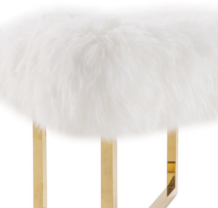 American Home Furniture | TOV Furniture - Nomo Sheepskin Bench