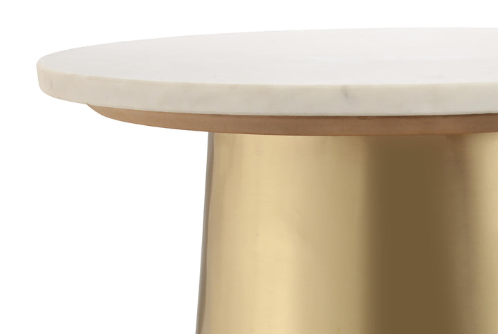 TOV Furniture Bleeker Marble Side Table ACCENT TABLES
