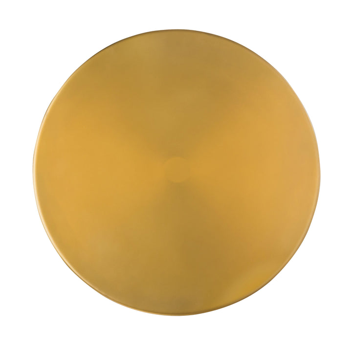 TOV Furniture Blaze Glass/Brass Side Table ACCENT TABLES