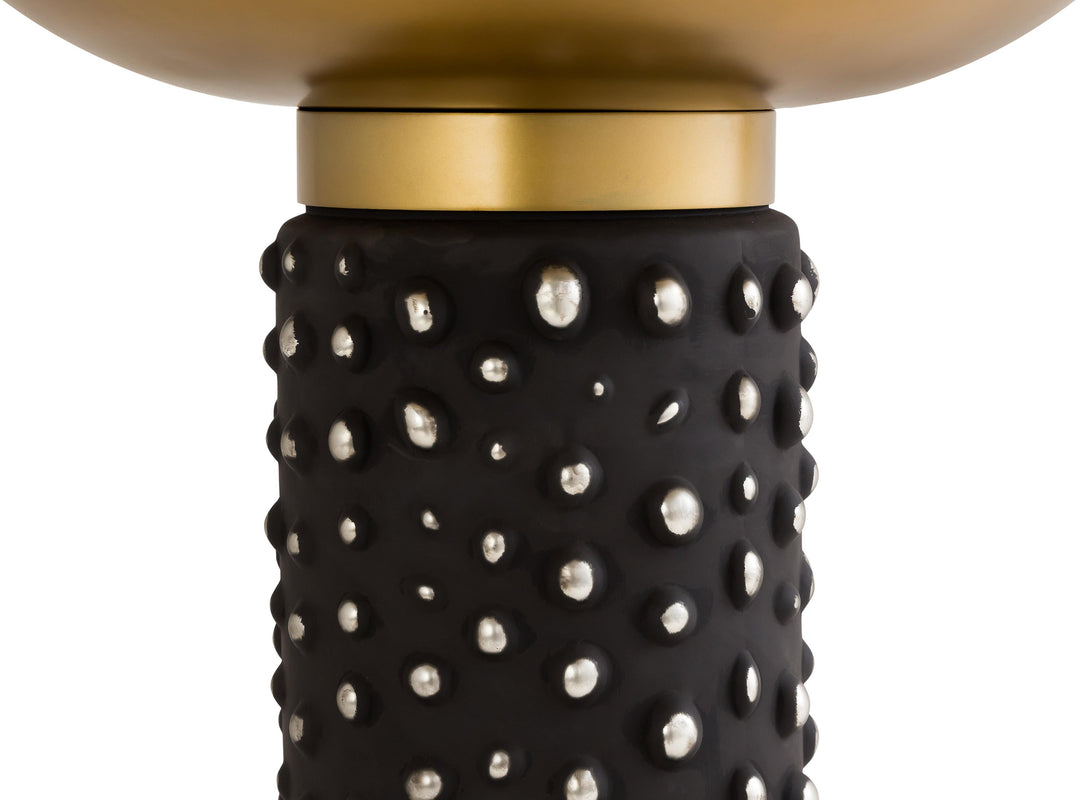 TOV Furniture Blaze Glass/Brass Side Table ACCENT TABLES