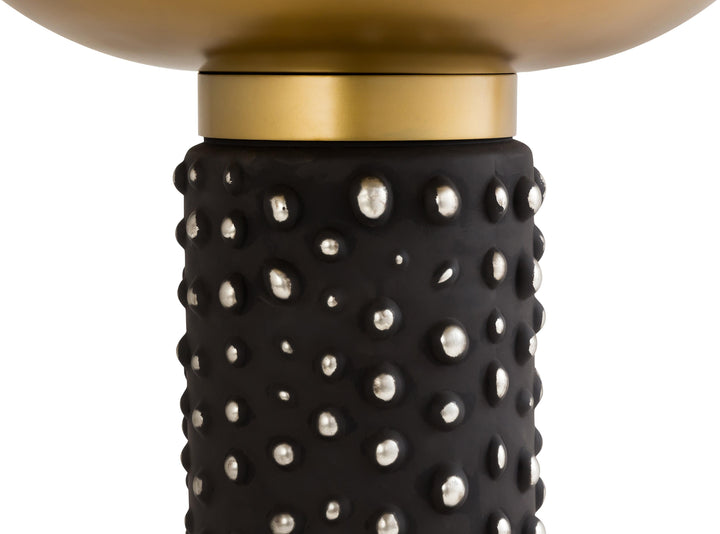 TOV Furniture Blaze Glass/Brass Side Table ACCENT TABLES