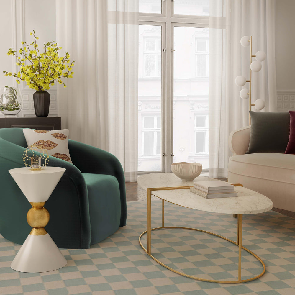 American Home Furniture | TOV Furniture - Balhi White Side Table