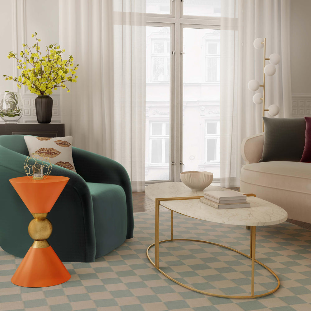 American Home Furniture | TOV Furniture - Balhi Orange Side Table