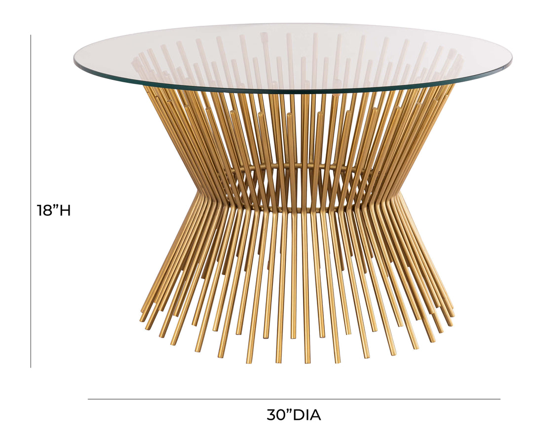 American Home Furniture | TOV Furniture - Grace Glass Coffee Table