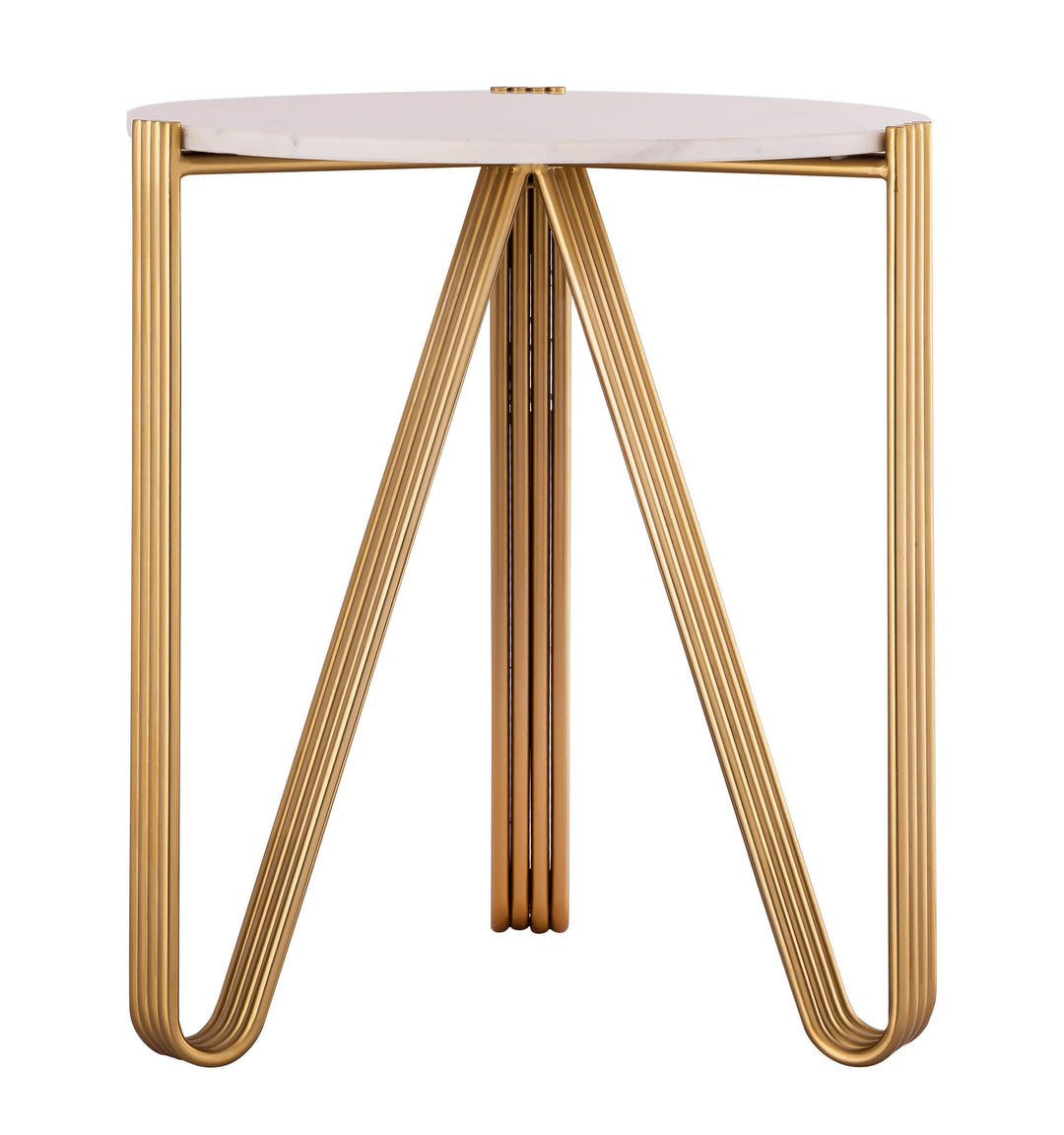 TOV Furniture Aya Marble Side Table ACCENT TABLES