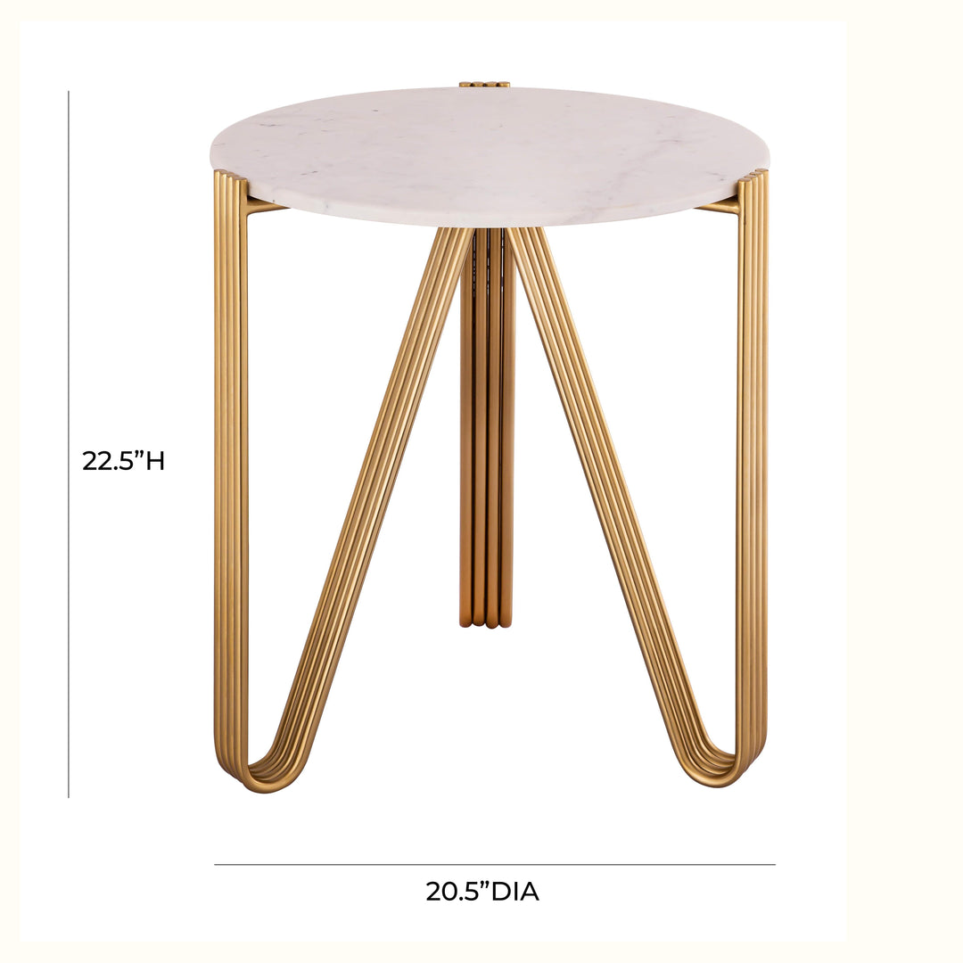 American Home Furniture | TOV Furniture - Aya Marble Side Table