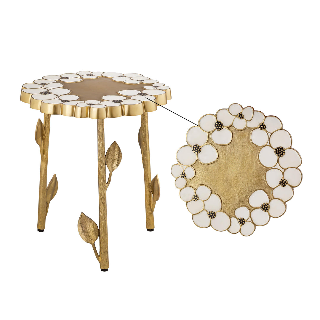 American Home Furniture | TOV Furniture - Flor Handpainted Side Table