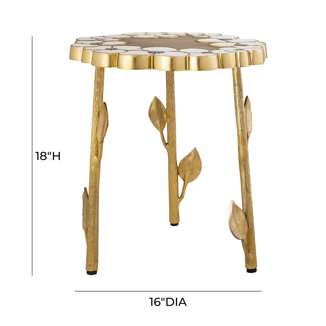 American Home Furniture | TOV Furniture - Flor Handpainted Side Table