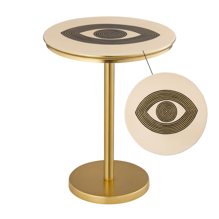 American Home Furniture | TOV Furniture - Eye Handpainted Side Table
