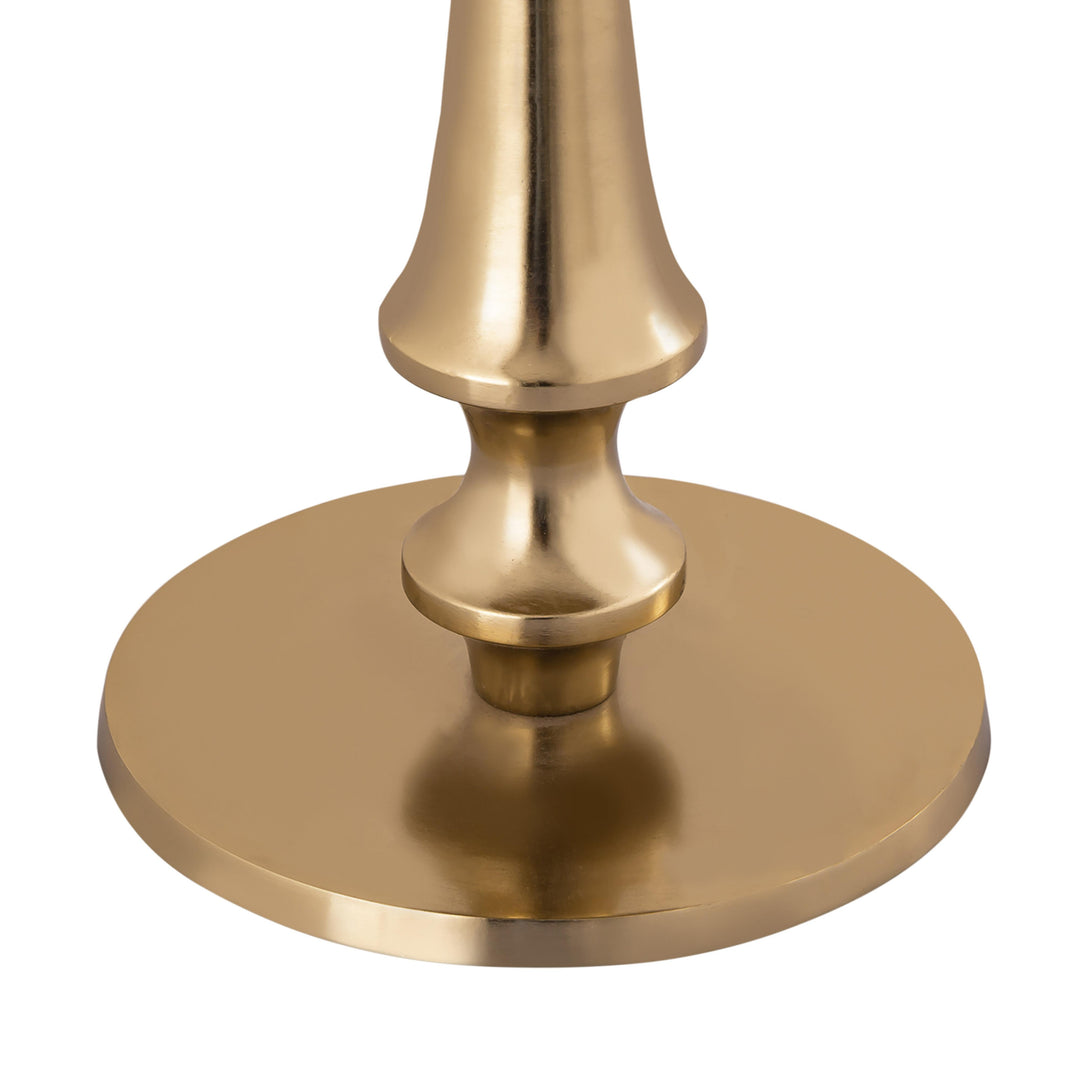 American Home Furniture | TOV Furniture - Gold Goathide Side Table