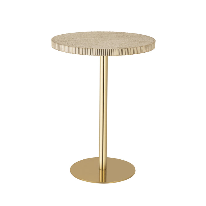 American Home Furniture | TOV Furniture - Fiona Gold Stone Side Table