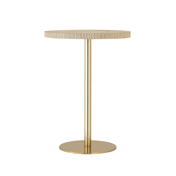 American Home Furniture | TOV Furniture - Fiona Gold Stone Side Table