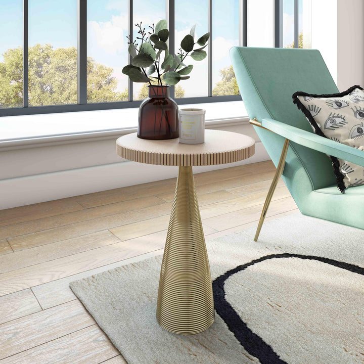 American Home Furniture | TOV Furniture - Celeste Ribbed Side Table