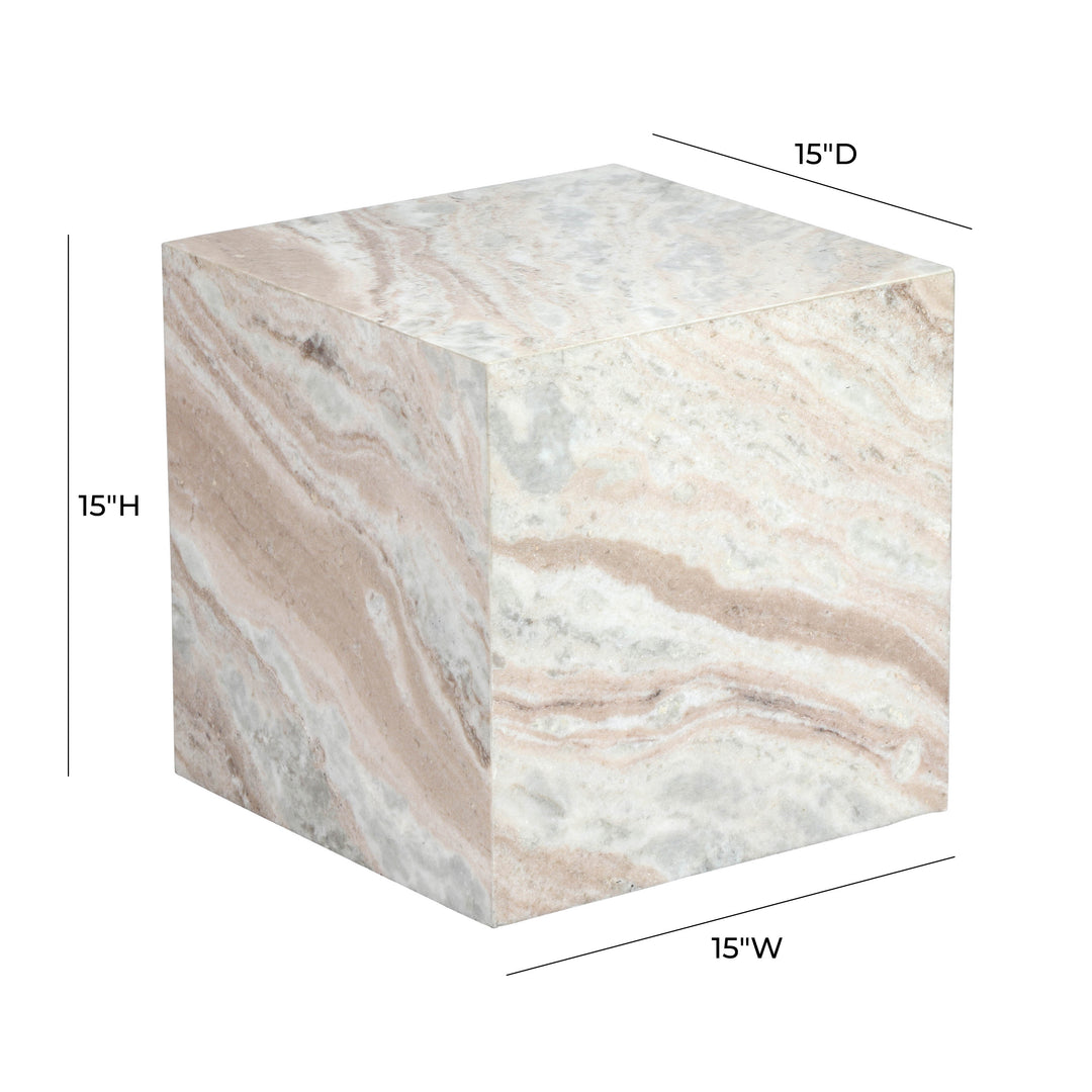 American Home Furniture | TOV Furniture - Keira Marble Side Table