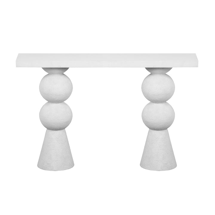 TOV Furniture Lupita White Console Table CONSOLE TABLES