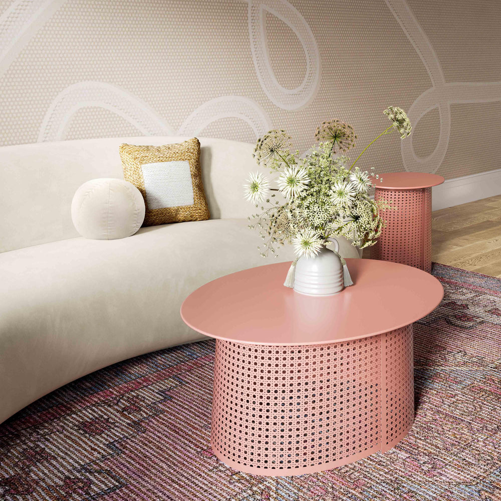 American Home Furniture | TOV Furniture - Pesky Coral Pink Side Table