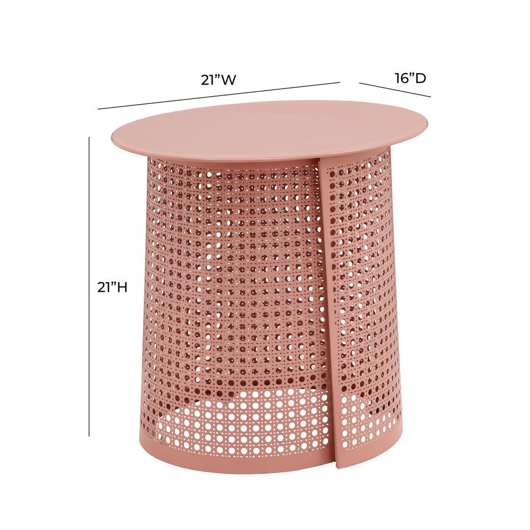 American Home Furniture | TOV Furniture - Pesky Coral Pink Side Table