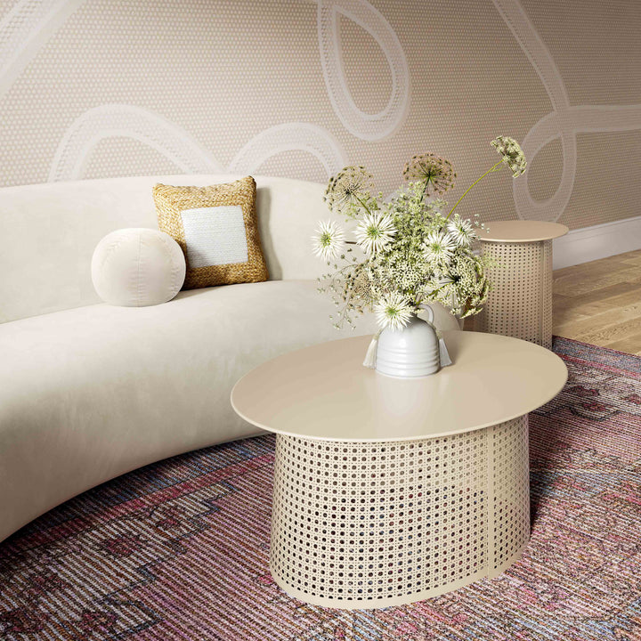 American Home Furniture | TOV Furniture - Pesky Eggnog Cream Side Table