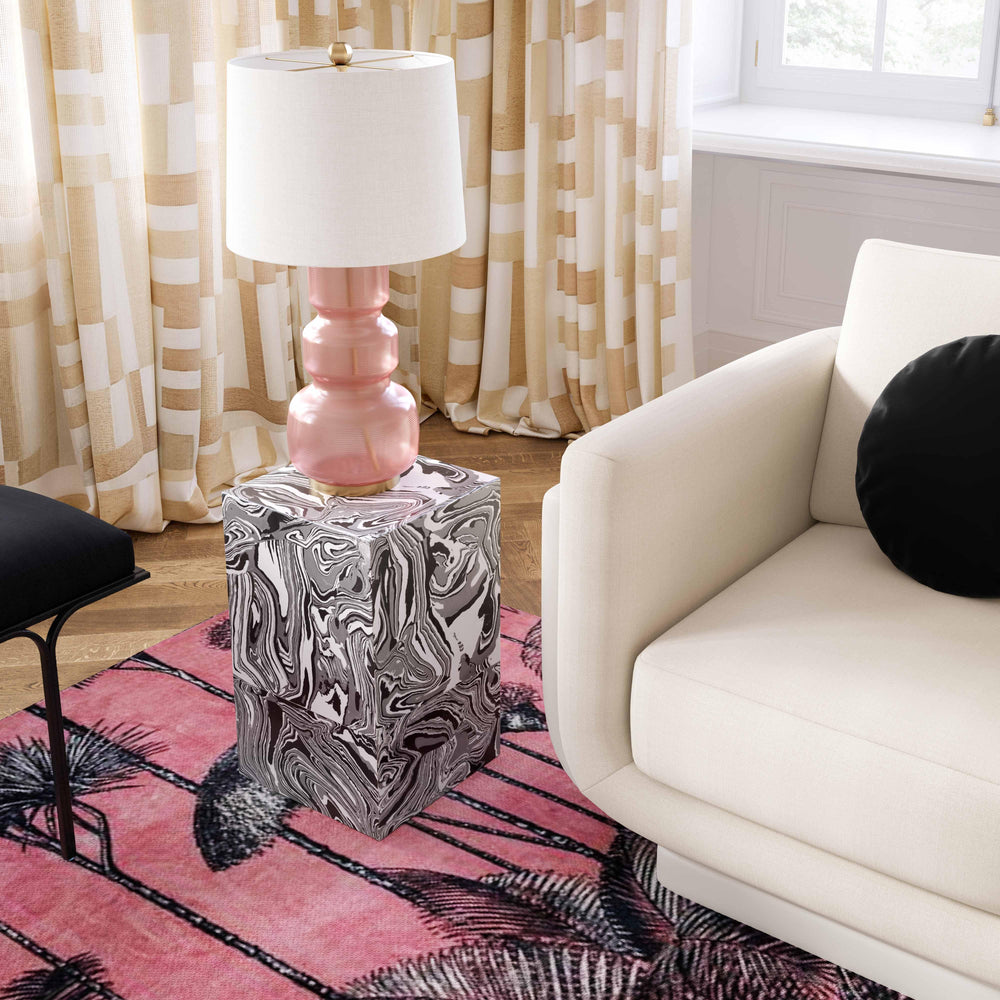 American Home Furniture | TOV Furniture - Camryn Swirled Resin Side Table