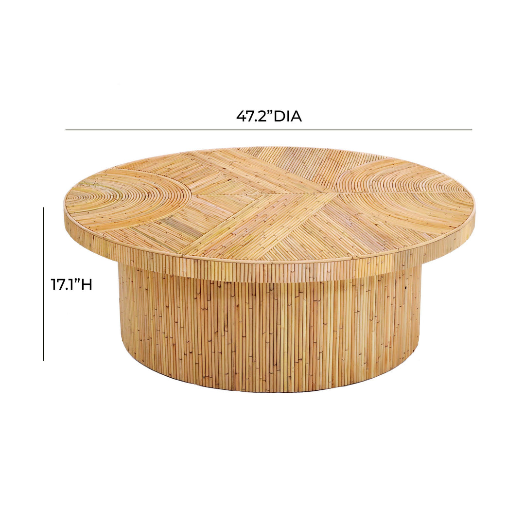 TOV Furniture Acadia Rattan Coffee Table COFFEE TABLES