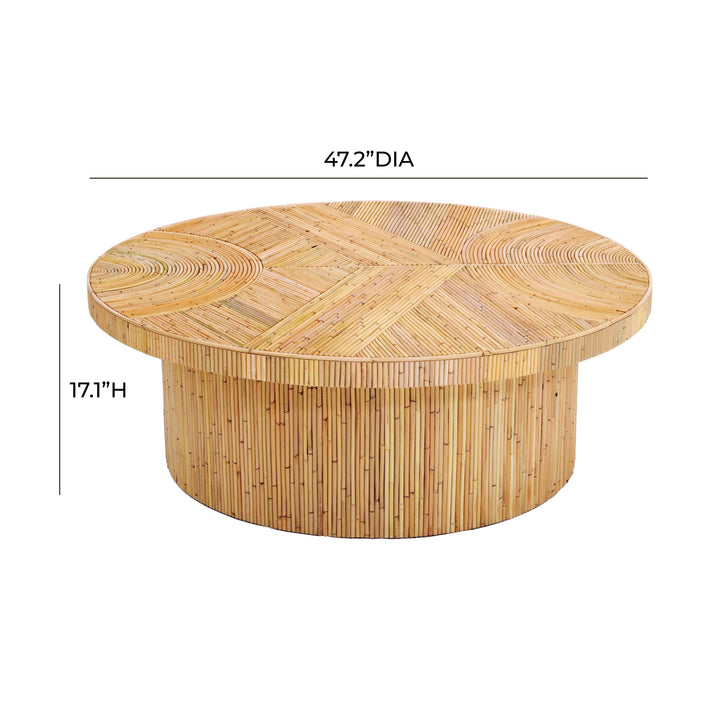 TOV Furniture Acadia Rattan Coffee Table COFFEE TABLES