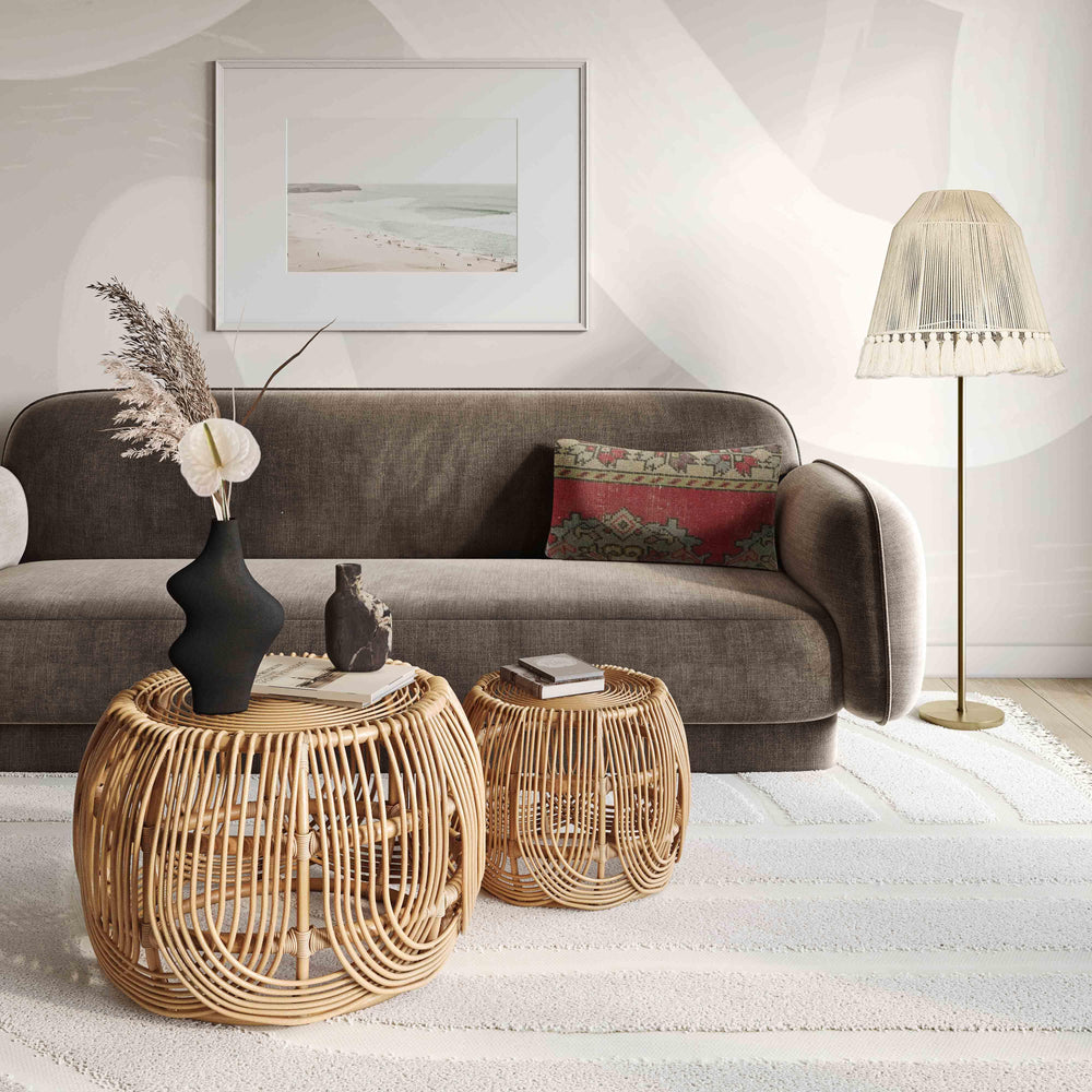 American Home Furniture | TOV Furniture - Azrina Rattan Nesting Tables