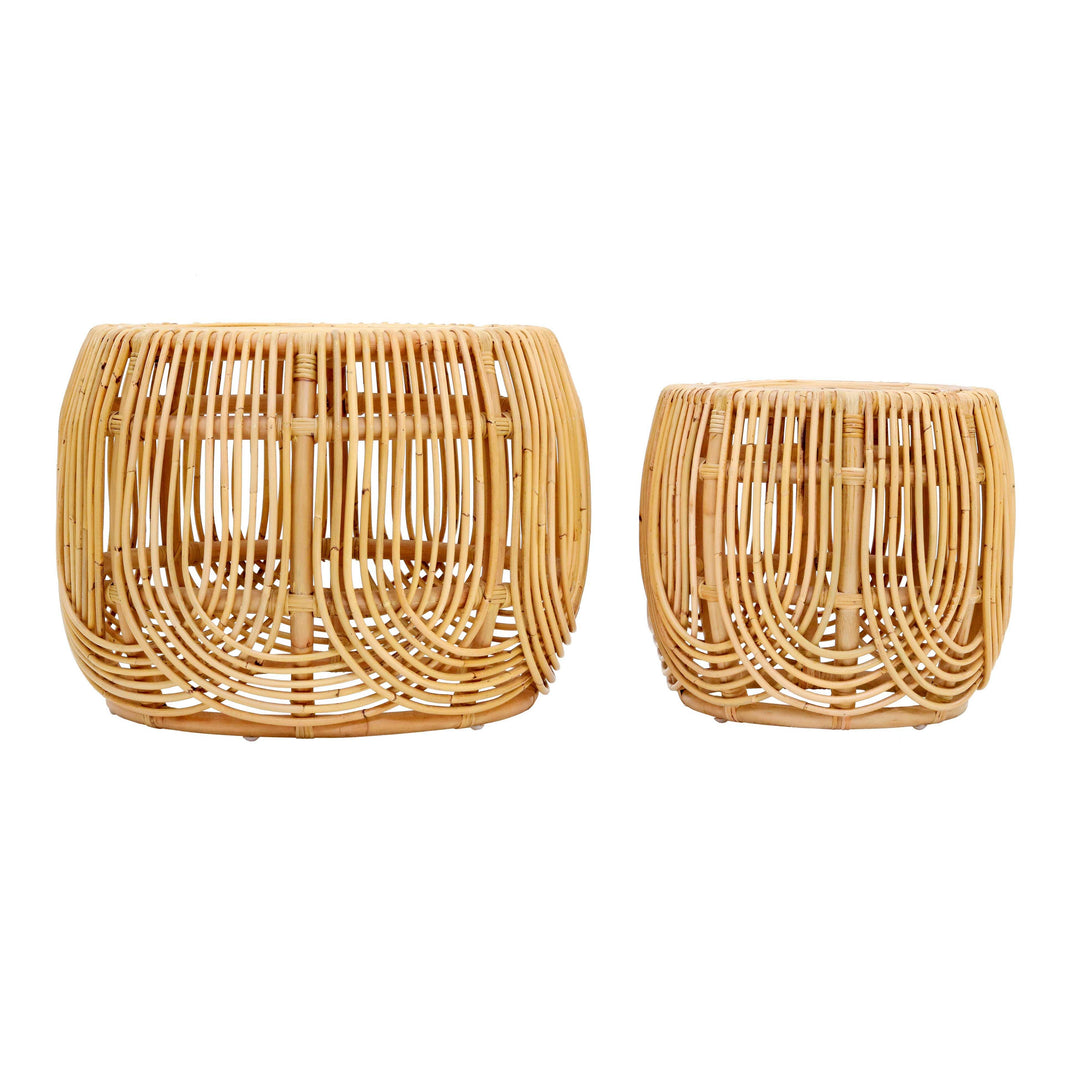 American Home Furniture | TOV Furniture - Azrina Rattan Nesting Tables