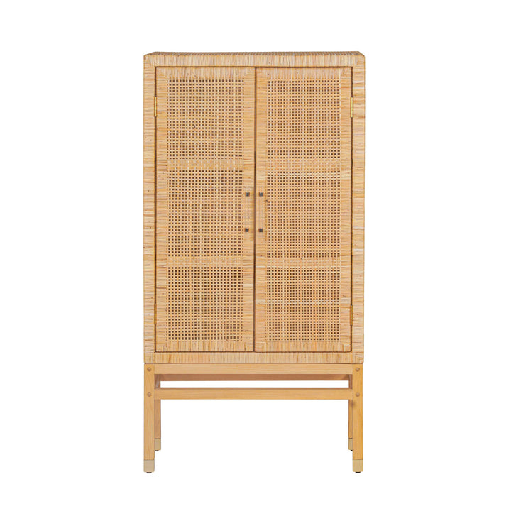 American Home Furniture | TOV Furniture - Amara Natural Woven Rattan Cabinet