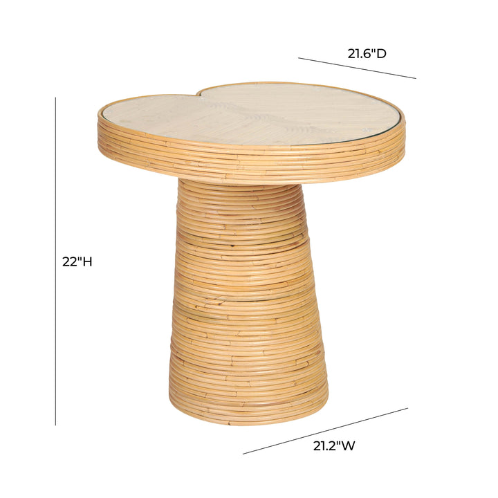 TOV Furniture Felicia Tall Lilypad Side Table ACCENT TABLES
