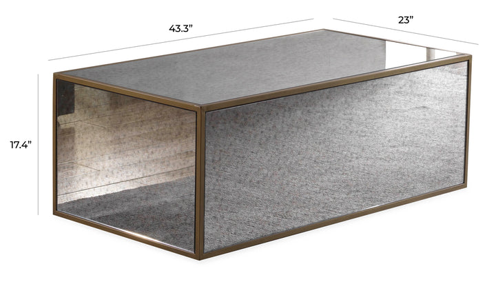 American Home Furniture | TOV Furniture - Lana Mirrored Coffee Table