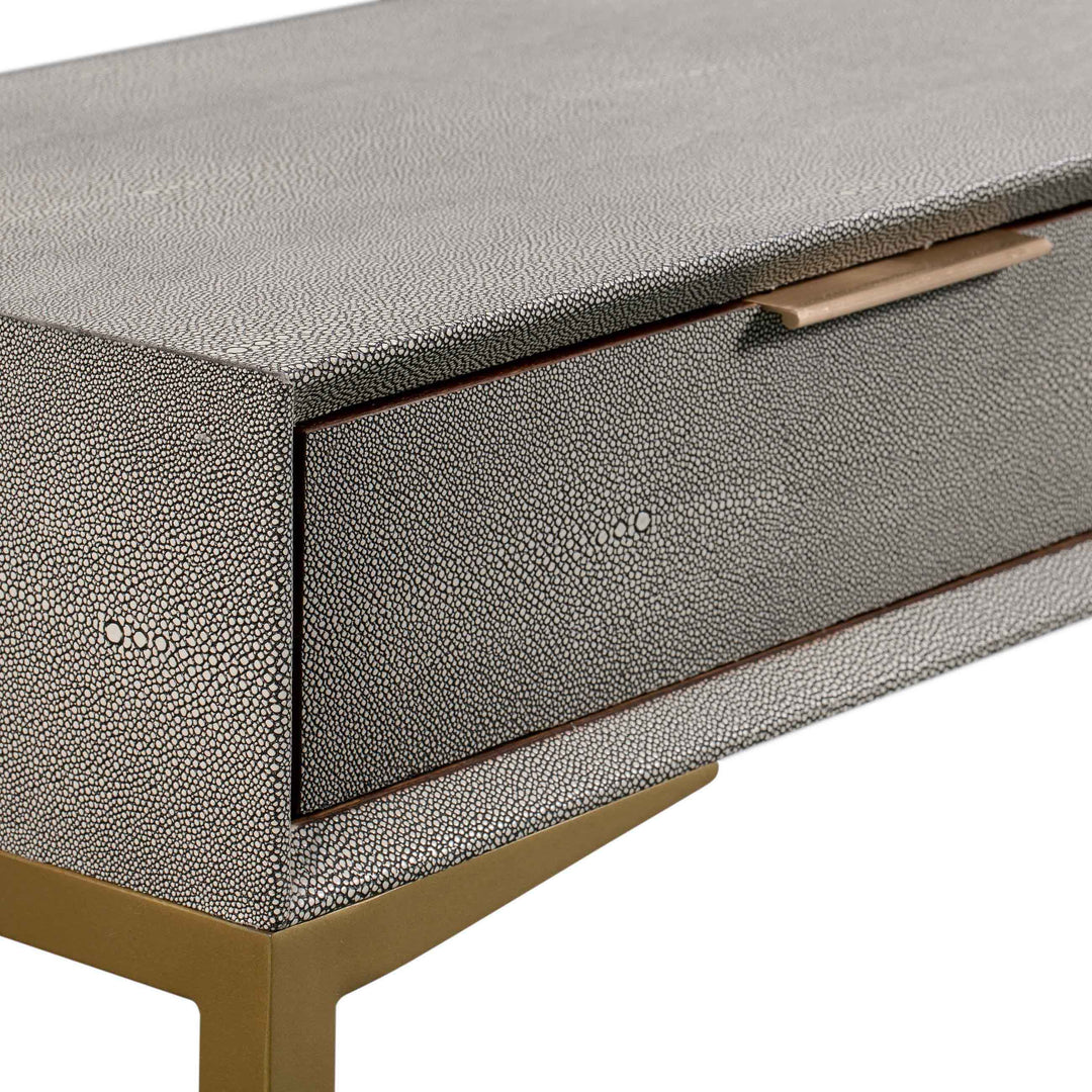 TOV Furniture Pesce Shagreen Console Table CONSOLE TABLES