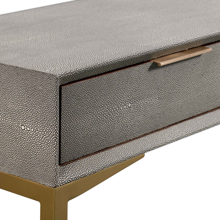 TOV Furniture Pesce Shagreen Console Table CONSOLE TABLES