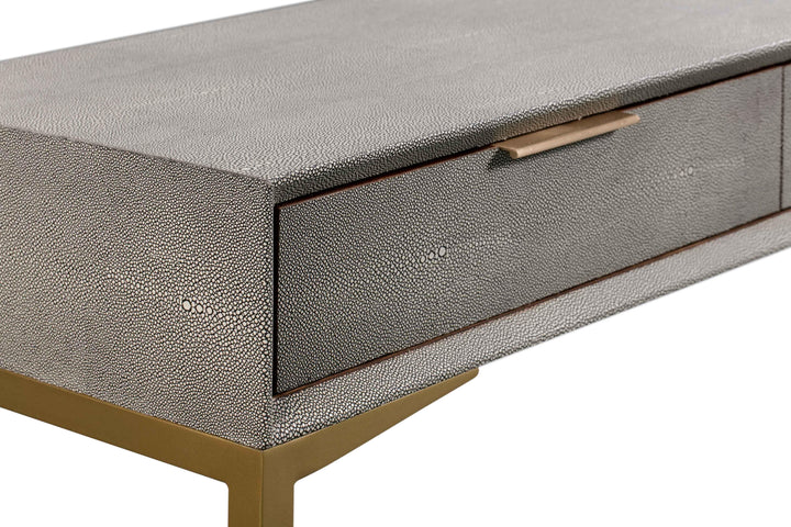 American Home Furniture | TOV Furniture - Pesce Shagreen Console Table