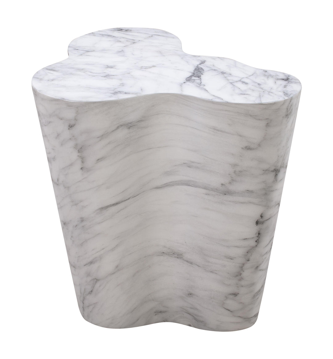 TOV Furniture Slab Marble Tall Side Table OUTDOOR ACCENT TABLES