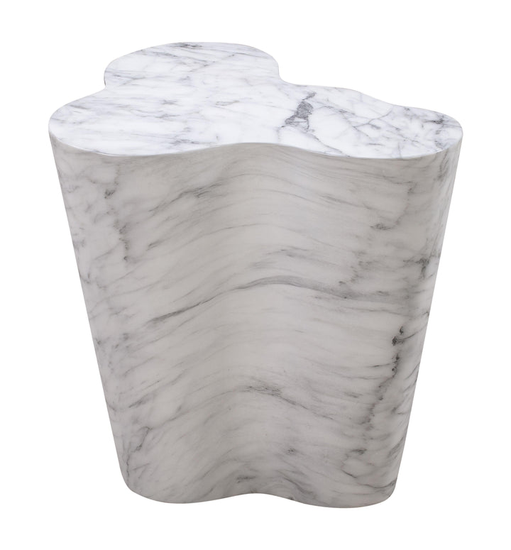TOV Furniture Slab Marble Tall Side Table OUTDOOR ACCENT TABLES