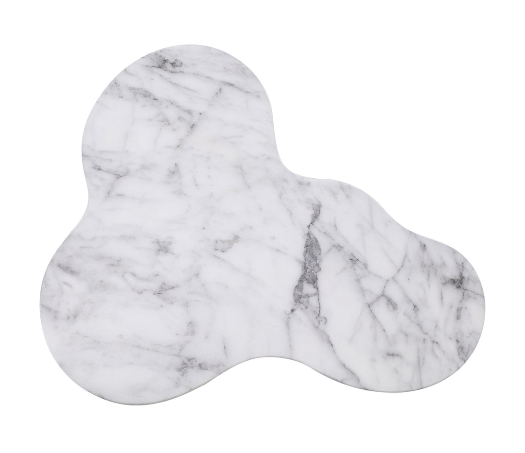 TOV Furniture Slab Marble Tall Side Table OUTDOOR ACCENT TABLES