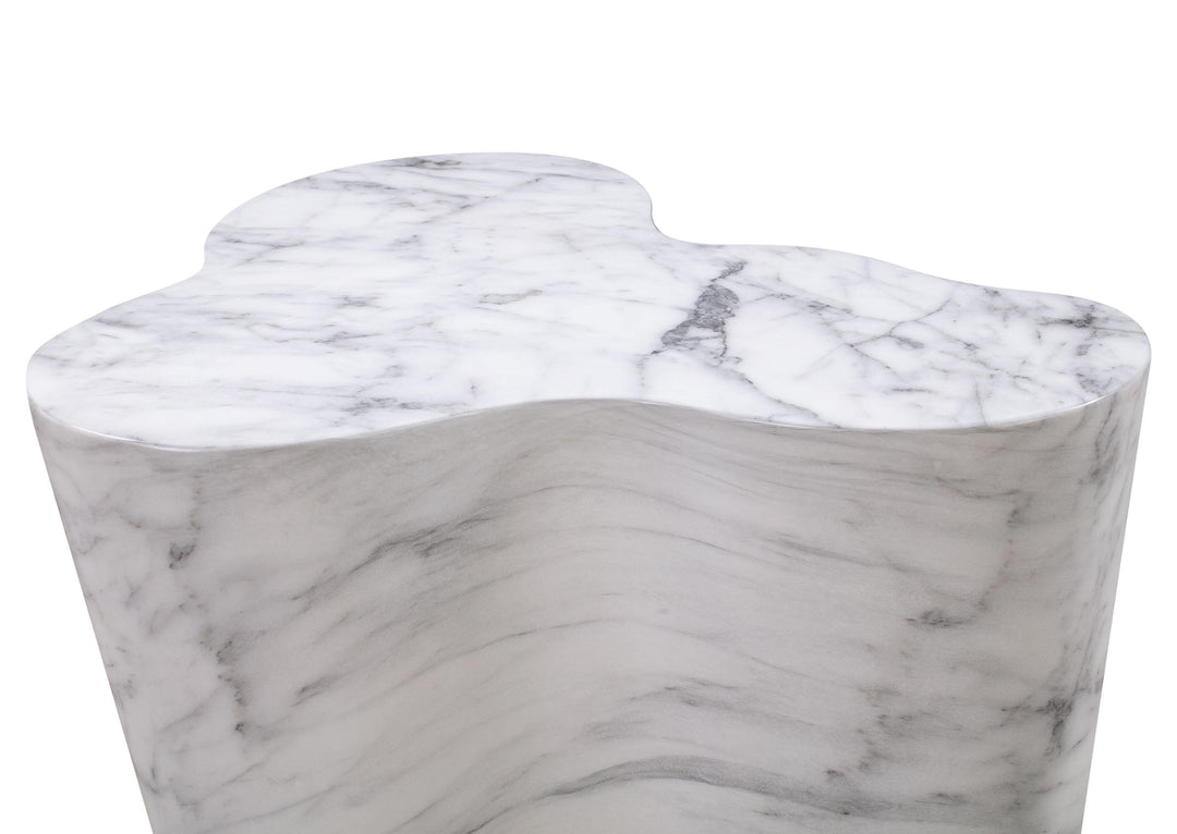 TOV Furniture Slab Marble Tall Side Table OUTDOOR ACCENT TABLES