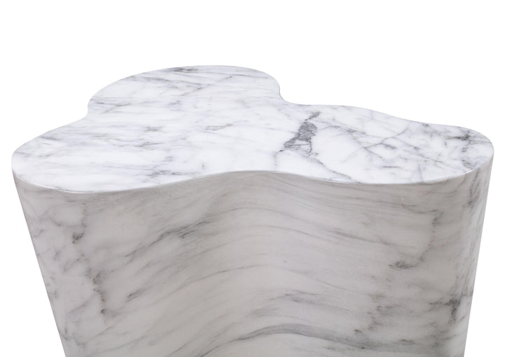 TOV Furniture Slab Marble Tall Side Table OUTDOOR ACCENT TABLES