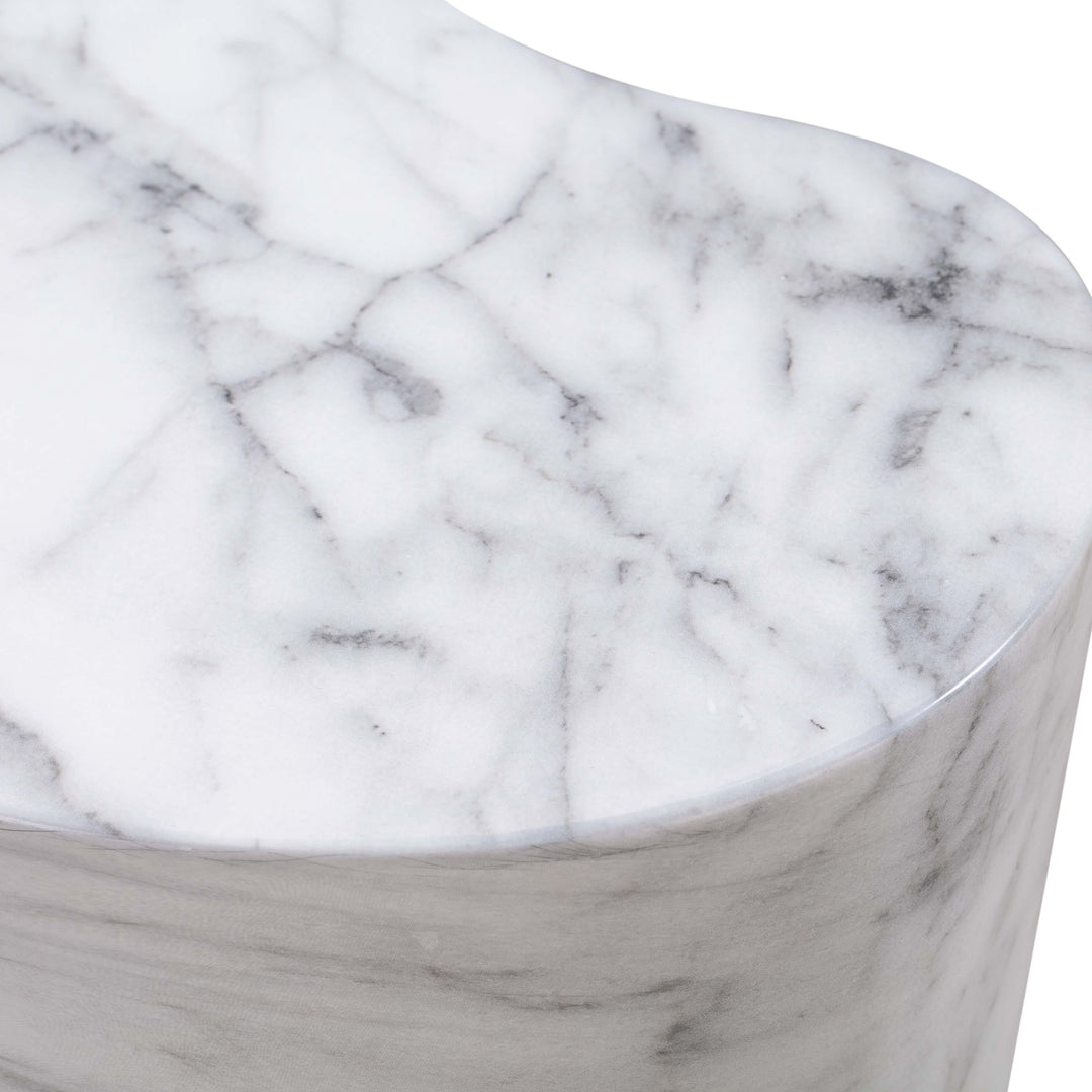 TOV Furniture Slab Marble Tall Side Table OUTDOOR ACCENT TABLES