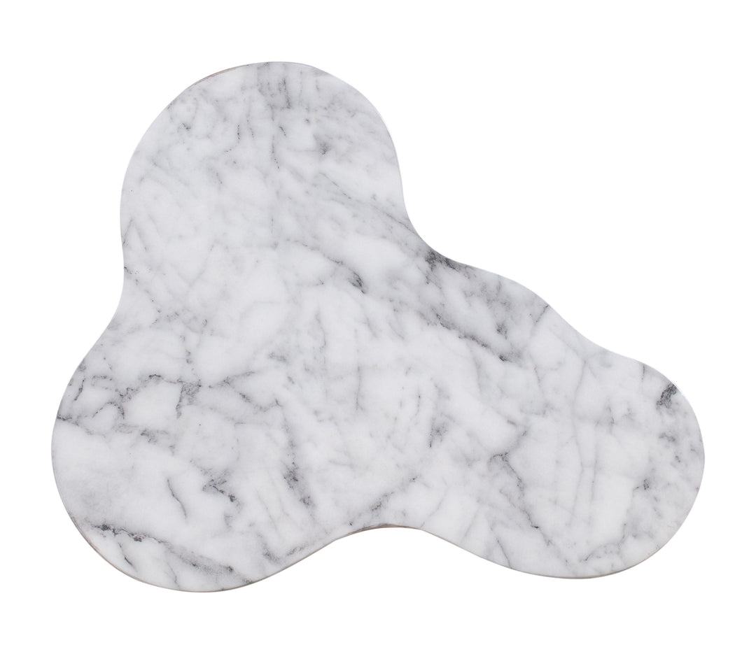 TOV Furniture Slab Marble Short Side Table OUTDOOR ACCENT TABLES